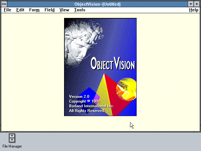 Borland ObjectVision 2.0 - Splash
